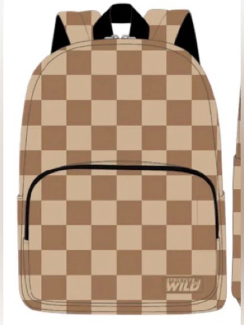 Toddler Checkerboard Backpack - Tan